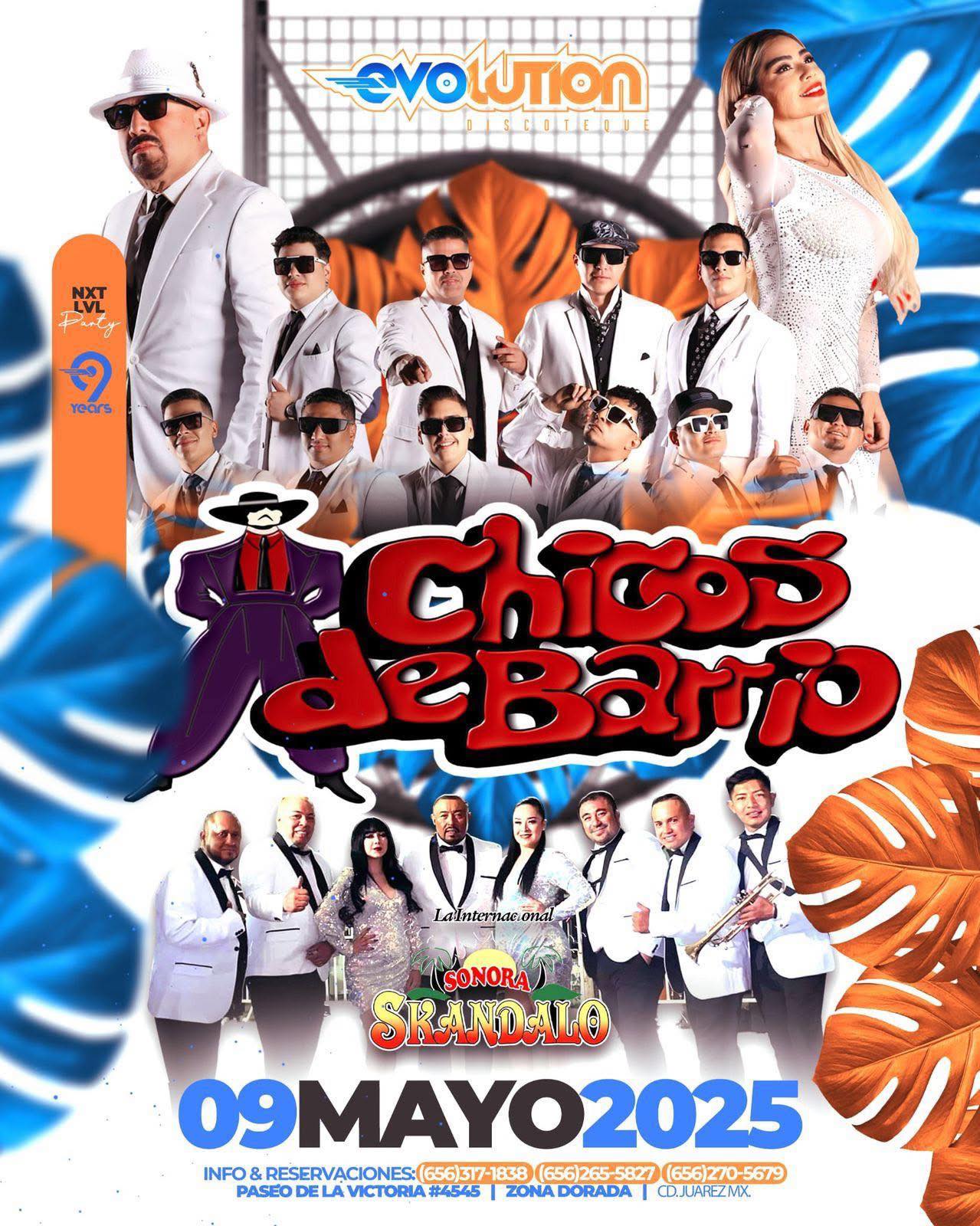 Chicos de Barrio en Evolution Dsicoteque