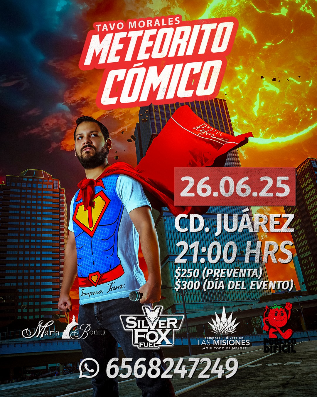 Tavo Morales “Meteorito Cómico”
