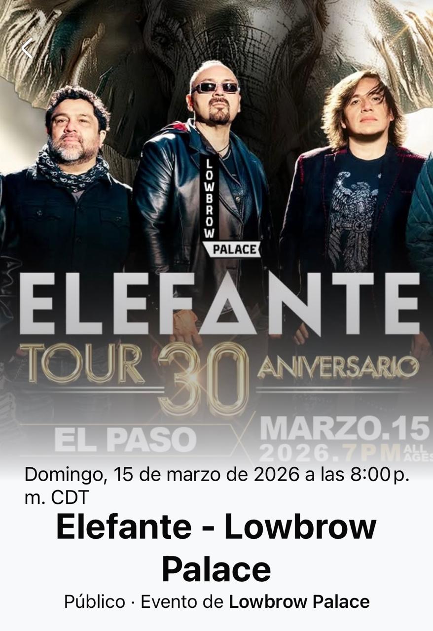 Elefante Tour 30 Aniversario