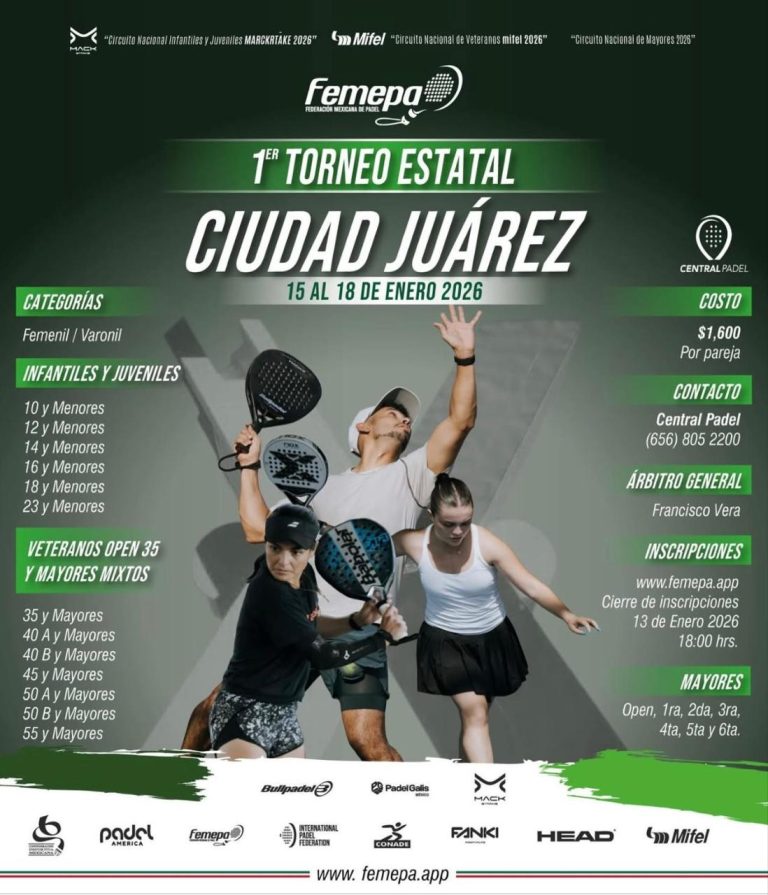 Primer Torneo Estatal de Padel