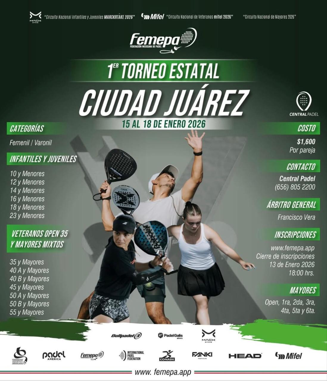 Primer Torneo Estatal de Padel