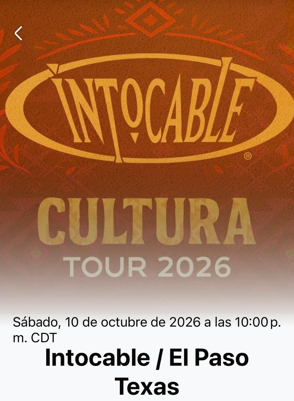 Intocable Cultura Tour 2026