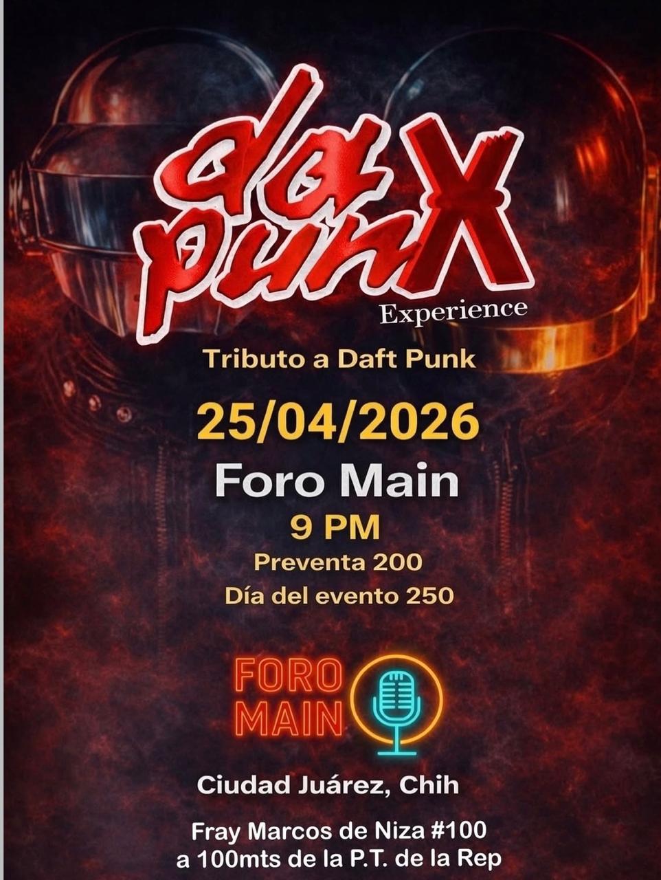 Da Punx Experience “Tributo a Daft Punk”