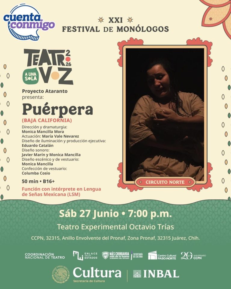 Teatro a una sola voz “Puérpera”