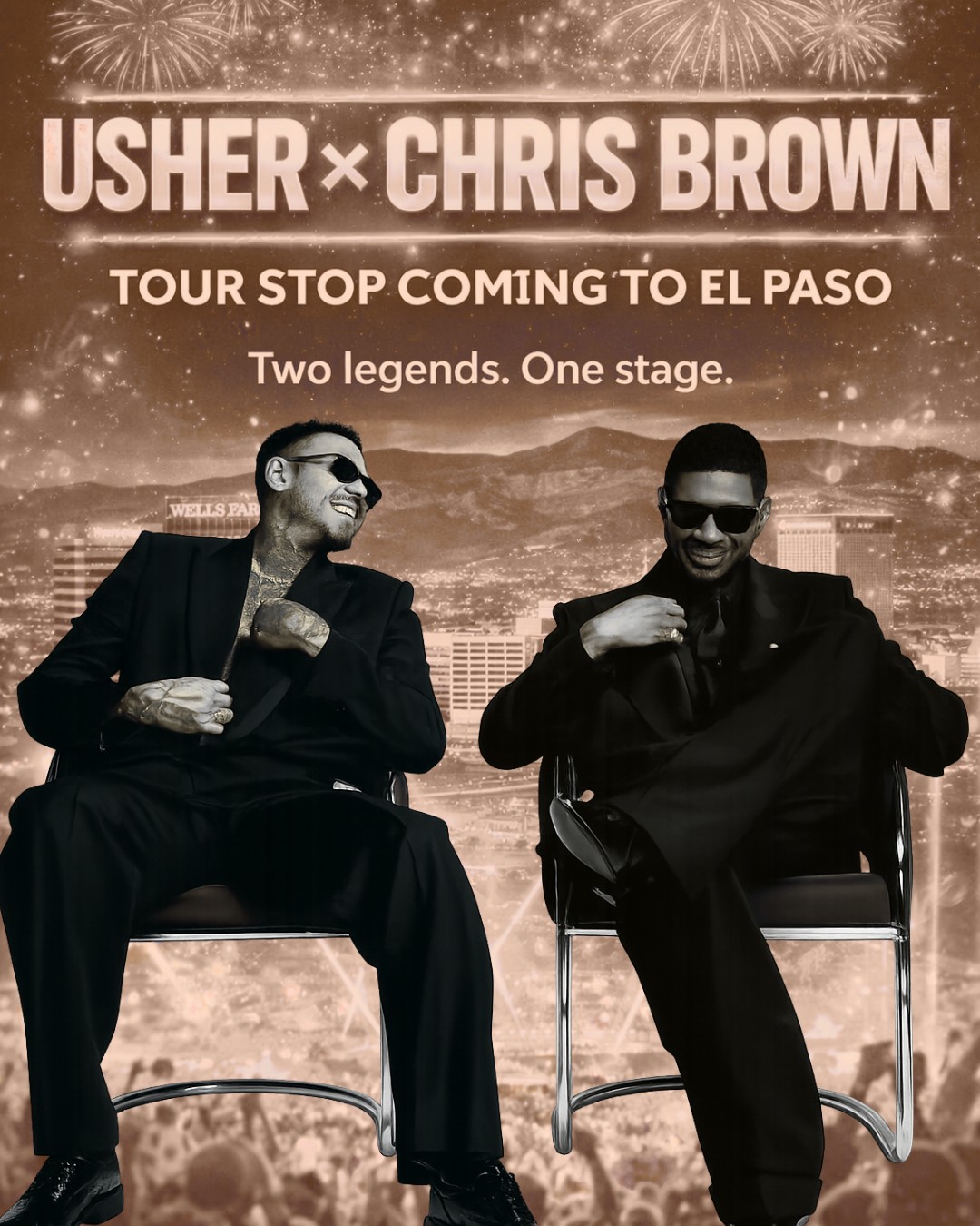Usher y Chris Brown